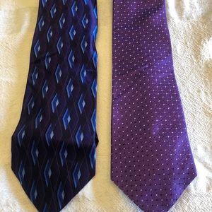 Two Purple Silk Ties